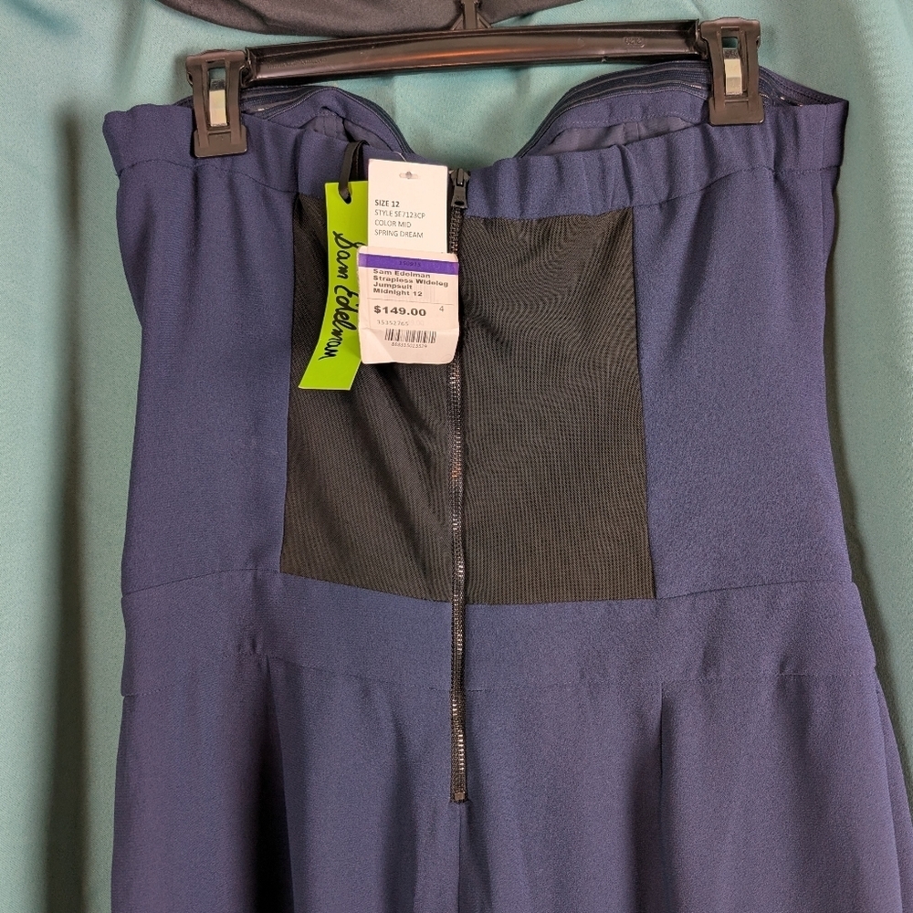 Sam Edelman Strapless Wide-leg Jumpsuitβ Size 12 NWT. - Picture 3 of 8